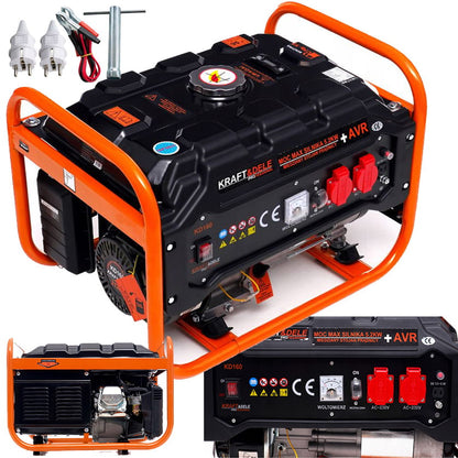 Egyfázisú generátor 3.5Kw 230V 12V benzin 7LE