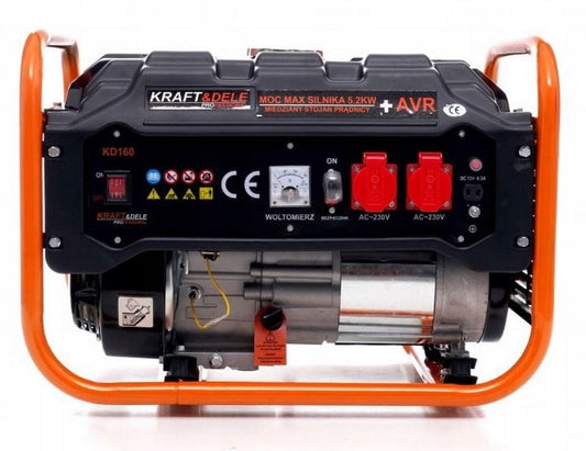 Egyfázisú generátor 3.5Kw 230V 12V benzin 7LE