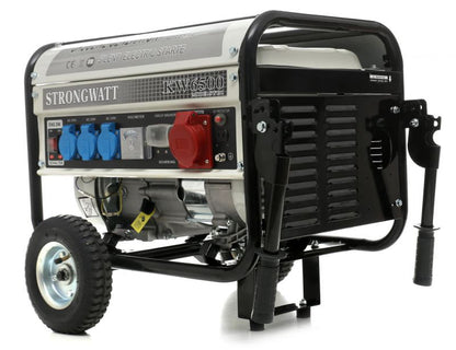 2,5 kW-os OHV benzin generátor, 380V/230V/12V