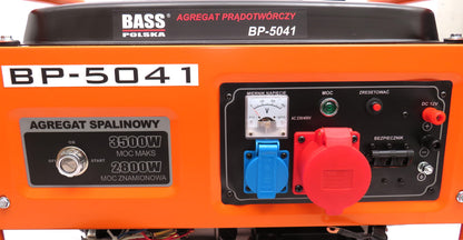 Elektromos generátor 3,5 kW, áramfejlesztő 230/400 V, benzin