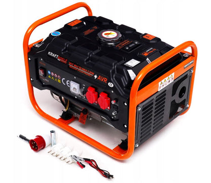 Egyfázisú generátor 3.5Kw 230V 12V benzin 7LE