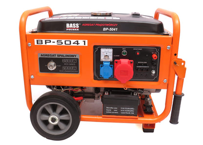 Elektromos generátor 3,5 kW, áramfejlesztő 230/400 V, benzin