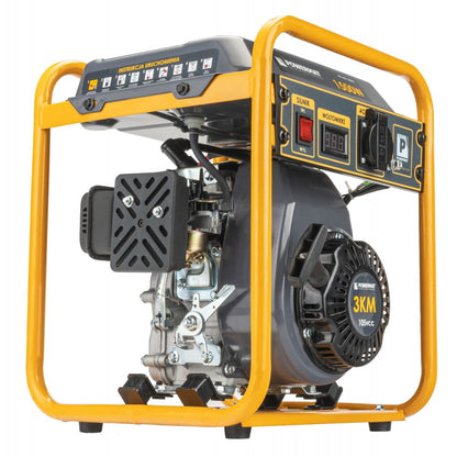 Inverter generátor 1,5 Kw benzin POWERMAT 3 LE AVR