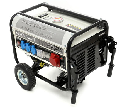 2,5 kW-os OHV benzin generátor, 380V/230V/12V