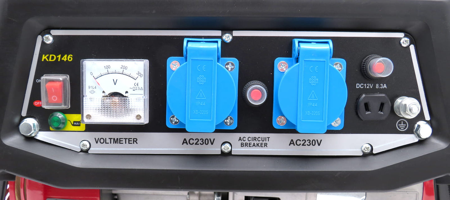 Generátor 1500w 3km egyfázisú benzin 230v