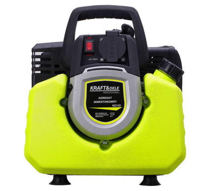 Generátor, generátor inverterrel, 1 kW, benzin, 230 V/50 Hz, 2 ütemű, 43 cc