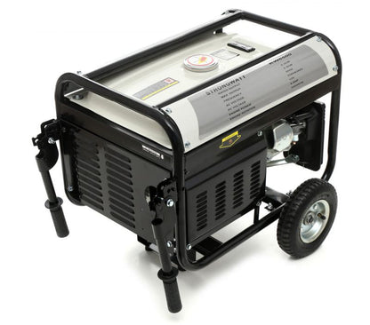 2,5 kW-os OHV benzin generátor, 380V/230V/12V