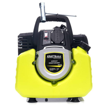 Generátor, generátor inverterrel, 1 kW, benzin, 230 V/50 Hz, 2 ütemű, 43 cc
