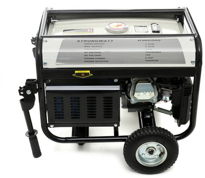 2,5 kW-os OHV benzin generátor, 380V/230V/12V