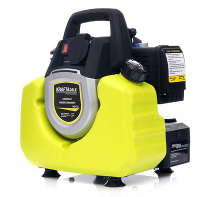 Generátor, generátor inverterrel, 1 kW, benzin, 230 V/50 Hz, 2 ütemű, 43 cc