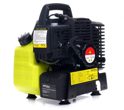 Generátor, generátor inverterrel, 1 kW, benzin, 230 V/50 Hz, 2 ütemű, 43 cc