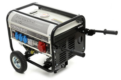 2,5 kW-os OHV benzin generátor, 380V/230V/12V