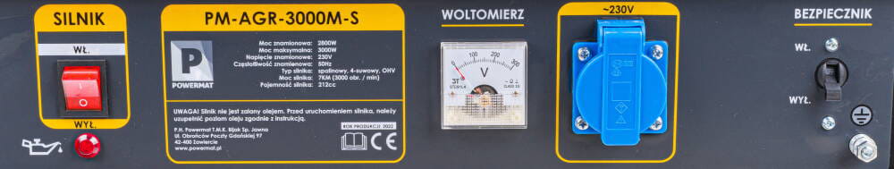 3kW 230V AVR benzin generátor