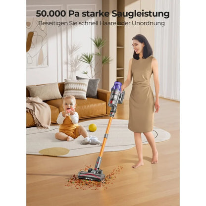 500 W-os vezeték nélküli porszívó, 60 perces autonómia