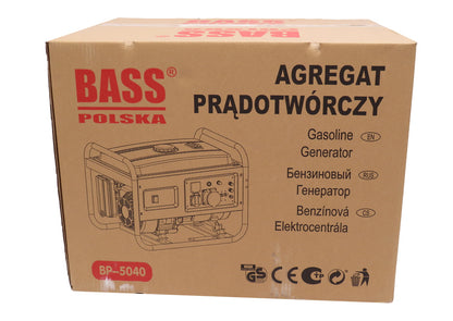 3,5 W 230 V/400 V egyfázisú benzin generátor