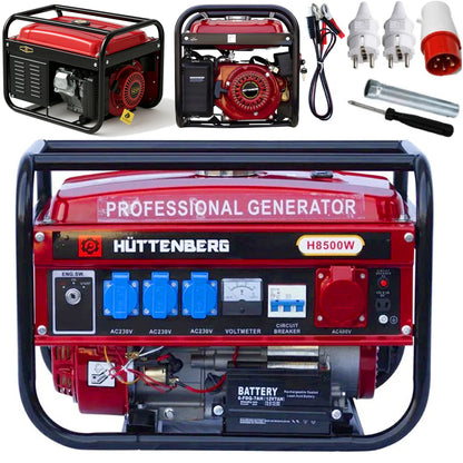 Áramgenerátor 8500 W Háromfázisú generátor AVR 8,5 Kw (220/380 V)